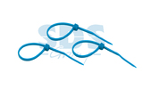Хомут нейлоновый (кабельная стяжка) Rexant 07-0105-25 синий 100 х 2.5 мм (25 штук)