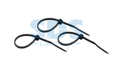 Хомут нейлоновый (кабельная стяжка) Rexant 07-0101-25 черный 100 х 2.5 мм (25 штук)