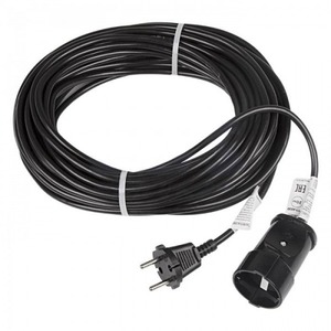 Удлинитель электрический Rexant 11-4220 Удлинитель шнур 20м (1 роз.) 2х0.75 черный