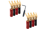Разъем Акустический Audioquest SureGrip100 Multi-Spade Gold (Set 8)
