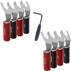 Разъем Акустический Audioquest SureGrip100 Multi-Spade Silver (Set 8)