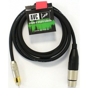 Кабель аудио 1xRCA - 1xXLR AVC Link CABLE-959/1.5-Black 1.5m