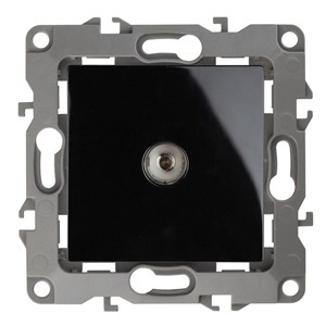 Розетка TV ЭРА 12-3101-06 TV одиночная, Эра12, чёрный