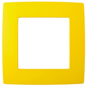 Рамка 1 пост ЭРА 12-5001-21 Эра12, жёлтый