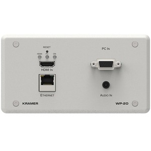 Установочная панель с разъемами Ethernet Kramer WP-20/EU(W)-86