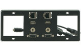 Рамка для TBUS-6 под 2 сетевые розетки, стандартный набор разъемов Kramer T6F-2S