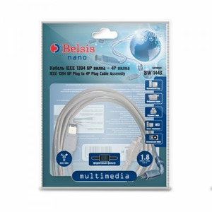 Кабель IEEE 1394 4pin - 6pin Belsis BW1443 1.8m
