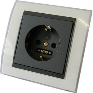 Розетка силовая 2К+З HMS Elektronik Steckdose White