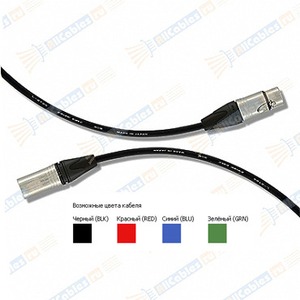 Кабель аудио XLR - XLR MrCable AIX-01-P23N Black 1.0m