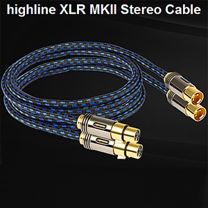Кабель аудио 2xXLR - 2xXLR GoldKabel Highline XLR MKII Stereo Cable 1.0m