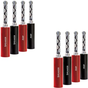 Разъем Акустический Audioquest SureGrip100 BFA/Banana Silver (Set 8)