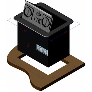 Модуль встраиваемый с пневматической крышкой QteX MDA-560