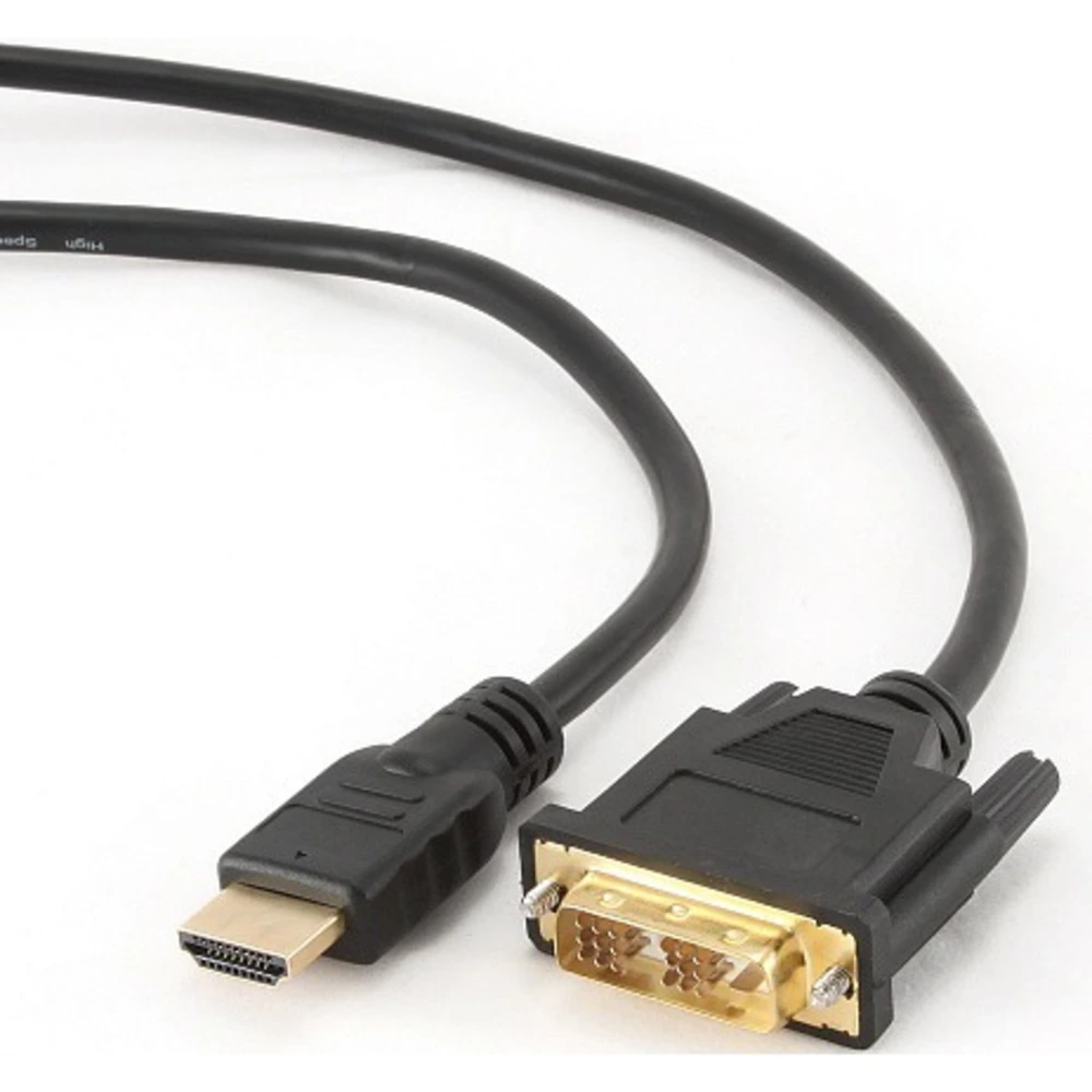 Купить HDMI-DVI кабель Cablexpert CC-HDMI-DVI-6 1.8m недорого в интернет магазине AllCables с доставкой, отзывы, фотографии, характеристики - Москва