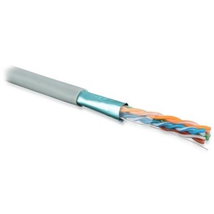 Отрезок кабеля витая пара Hyperline (арт. 4073) FUTP4-C5E-S24-IN-PVC-GY 3.7m
