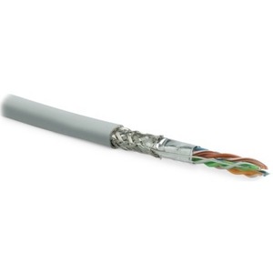 Отрезок кабеля витая пара Hyperline (арт. 4078) SFUTP4-C5E-S24-IN-LSZH-GY 3.3m