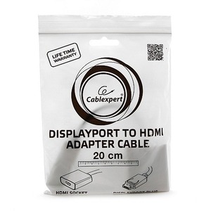 DisplayPort-HDMI переходник Cablexpert A-DPM-HDMIF-002-W