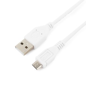 Micro USB кабель Cablexpert CCP-mUSB2-AMBM-W-1M 1.0m