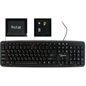 Клавиатура Gembird KB-8320U-Ru_Lat-BL
