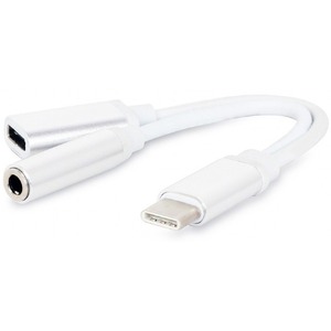 USB Type C - Audio Jack 3.5 переходник Cablexpert CCA-UC3.5F-02-W