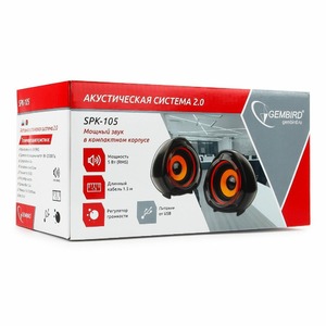 Акустическая система 2.0 Gembird SPK-105