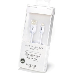 Кабель для айфона Inakustik 010392120 White Line USB A - Lightning 1.2m