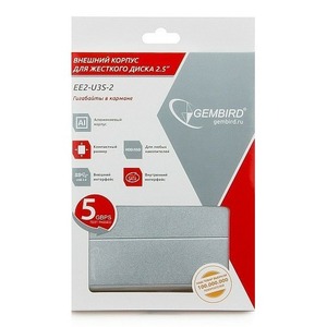 Внешний корпус 2.5 Gembird EE2-U3S-2-S