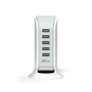 Сетевое зарядное устройство универсальное Ritmix RM-5055AC white