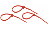 Хомут нейлоновый (кабельная стяжка) Rexant 07-0106-25 красный 100 х 2.5 мм (25 штук)