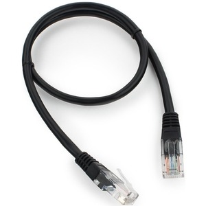 Патч-корд UTP Cablexpert PP12-0.5M/BK 0.5m