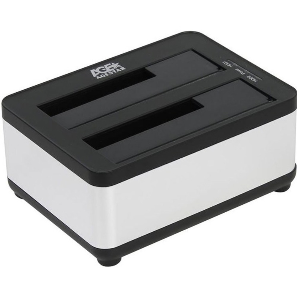 USB 3.0 Докстанция 2x2,5/3,5 SATAIII AgeStar 3UBT8 (SILVER)