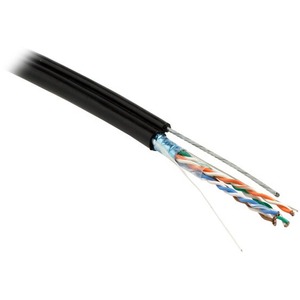 Отрезок кабеля витая пара Hyperline (арт. 4676) FUTP4-C5E-S24-2SW-OUT-PE-BK 4.0m