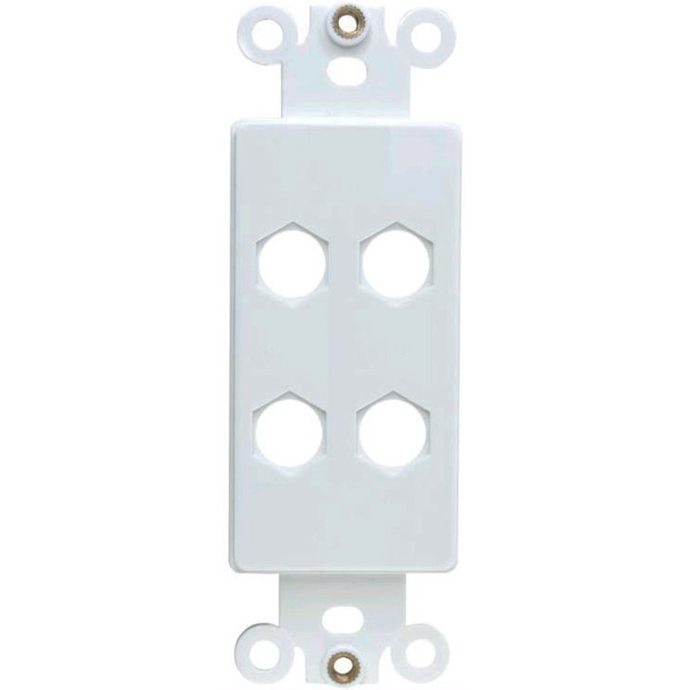 Вставка в рамку MT Power 89507018 Decora 4-Port Insert Wall Plate White