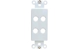 Вставка в рамку MT Power 89507018 Decora 4-Port Insert Wall Plate White