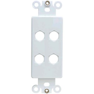 Вставка в рамку MT Power 89507018 Decora 4-Port Insert Wall Plate White