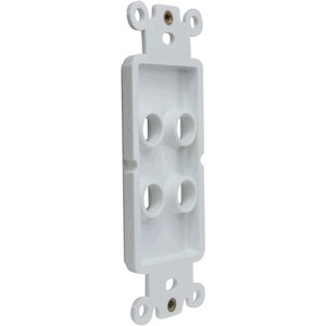 Вставка в рамку MT Power 89507018 Decora 4-Port Insert Wall Plate White