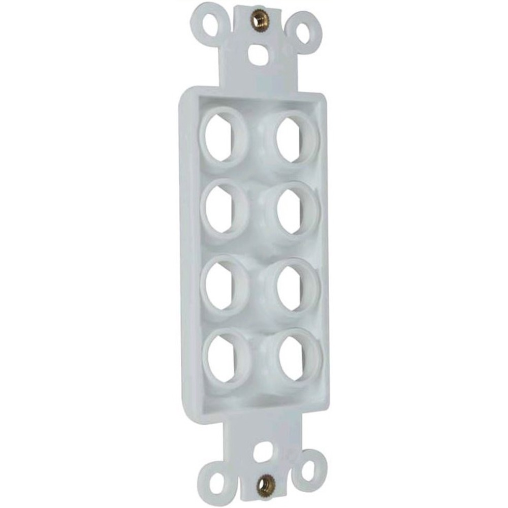 Вставка в рамку MT Power 89507020 Decora 8-Port Insert Wall Plate White
