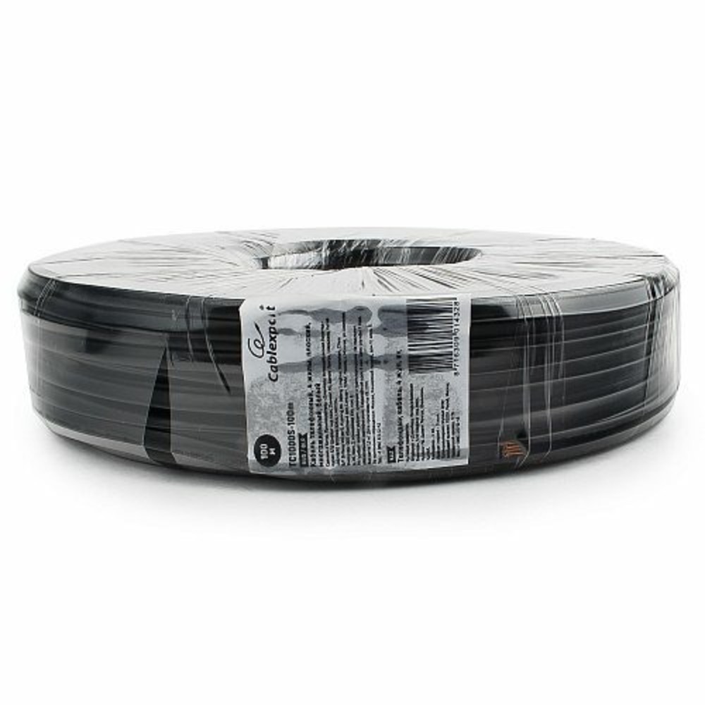 Кабель Телефонный Cablexpert TC1000S/bl-100m