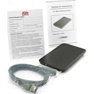 USB 3.0 Внешний корпус 2.5 AgeStar 3UB2A8-6G (BLACK)