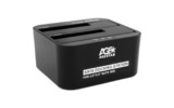 USB 3.0 Докстанция 2x2.5/3.5 SATA HDD/SSD AgeStar 3UBT6-6G (BLACK)