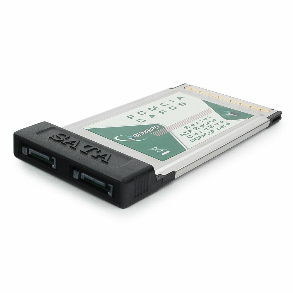 Адаптер CardBus PCMCIA на 2 SATA порта Gembird PCMCIA-SATA2