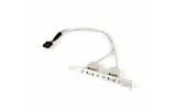 Планка с двумя портами USB 2.0 Cablexpert CCUSBRECEPTACLE