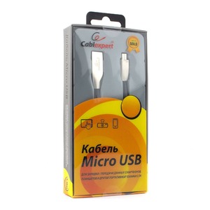 Micro USB кабель Cablexpert CC-G-mUSB01Bk-1M 1.0m