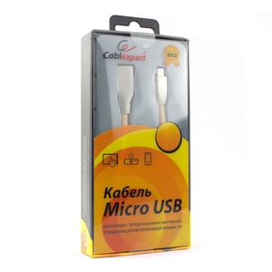 Micro USB кабель Cablexpert CC-G-mUSB01Gd-1M 1.0m