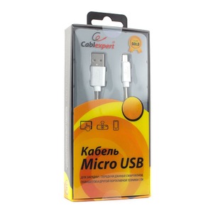 Micro USB кабель Cablexpert CC-G-mUSB02S-1M 1.0m