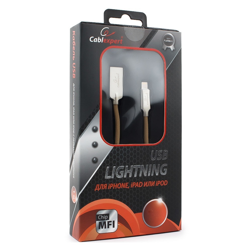 Lightning USB кабель Cablexpert CC-P-APUSB02Gd-1M 1.0m