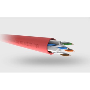 Отрезок кабеля витая пара QED (арт.5392)  Professional QXCAT6-UTP Red 6.5m