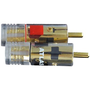 Разъем RCA (Папа) Atlas Cables Integra Element RCA Clear Plug Black