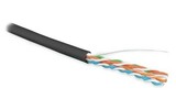 Отрезок кабеля витая пара Hyperline (арт.6331) UUTP4-C5E-S24-OUT-LSZH-BK 3.2m