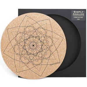 Мат для виниловых пластинок Simply Analog (SACS007) Cork Slip Mat Geo
