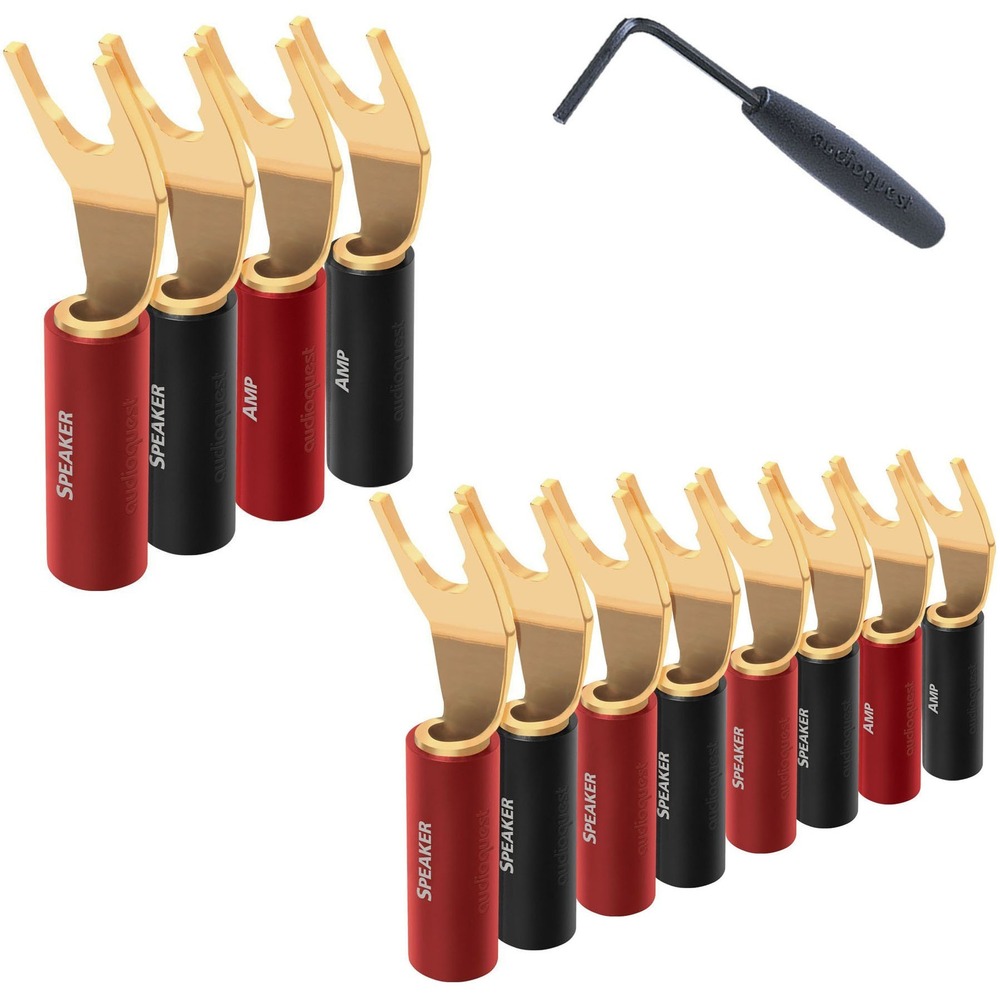 Разъем Акустический Audioquest SureGrip100 Multi-Spade Gold (Set 12)